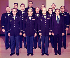 Colonel Crozier and staff