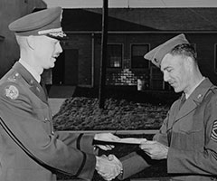 Colonel Tigertt and Master Sargeant O'Keefe