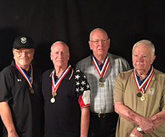 Honorary Whitecoat, Randall Larsen, with Ken Jones, Art Walls, Raymond Olesen, and Merlin Neff